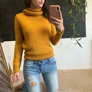 SOLD Yellow Turtleneck Sweater